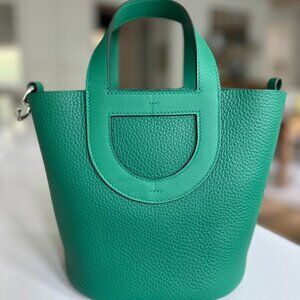 Hermès In the Loop 18 Vert Vertigo Handbag Clemence NEW w Receipt, Authentic